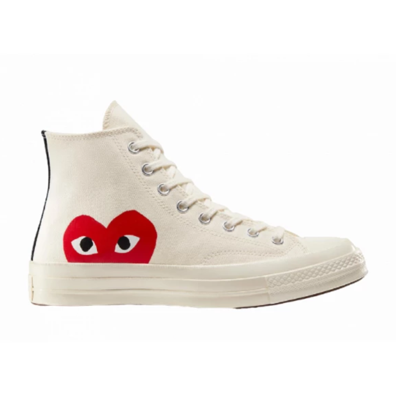 Converse Chuck Taylor All-Star 70 Hi Comme des Garcons PLAY White Günlük Sneaker Spor Ayakkabı 150205C.106