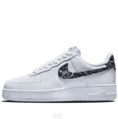 Nike Air Force 1 '07 Low Paisley White Black Sneaker Günlük Spor Ayakkabı